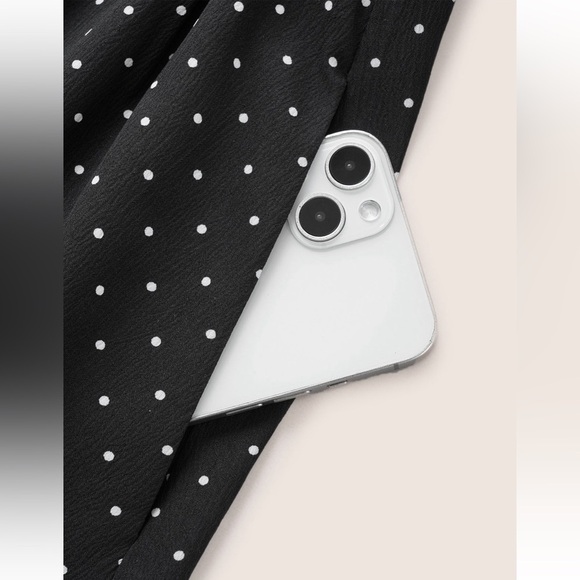 BloomChic Plus Size 2XL Polka Dot Patchwork Belted Square Neck Dress - Picture 5 of 8